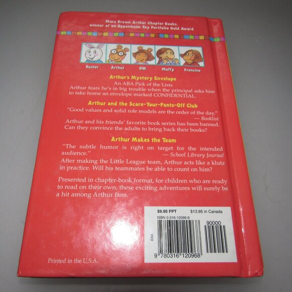 Arthur Chapter Books 1–3 by Marc Brown Hardcover Collection PBS Kids Series - Picture 3 of 3